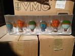 Vintage Glazen met Luchtballon Motief, Glas of Glazen, Ophalen of Verzenden, Overige stijlen, Glas