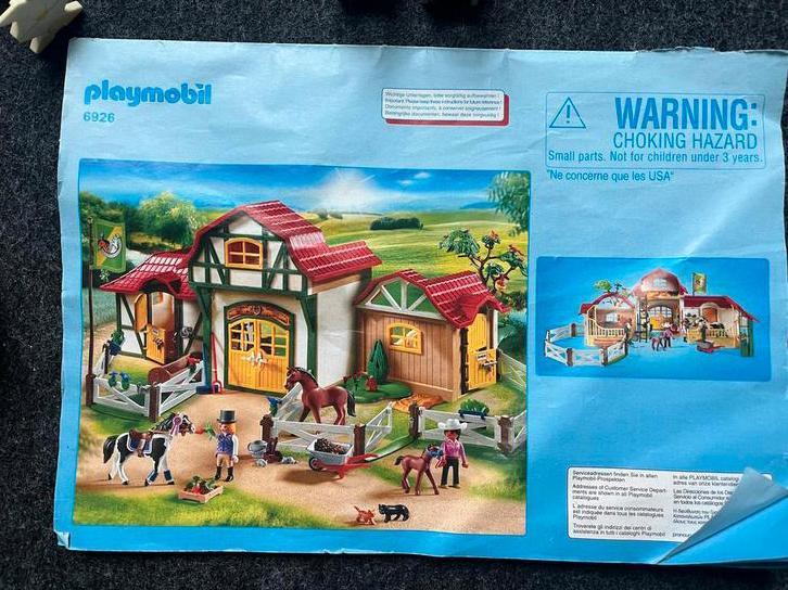 Playmobil Paardenverblijf 6926, Kinderen en Baby's, Speelgoed | Playmobil, Zo goed als nieuw, Ophalen