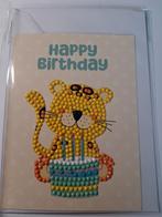 Diamond painting enkele kaart tijgertje, Ophalen of Verzenden, Nieuw, Overige thema's