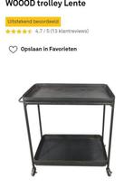 WOOOD Trolley Lente, Huis en Inrichting, Ophalen, Gebruikt, Minder dan 50 cm, Tafelblad