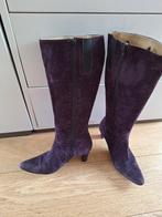 Paarse suede laarzen  Vera Gomma, Kleding | Dames, Hoge laarzen, Overige kleuren, Ophalen of Verzenden, Zo goed als nieuw