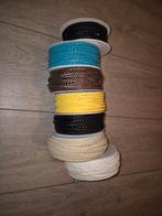 Nep Leer Koord - Diverse Kleuren, Hobby en Vrije tijd, Stoffen en Lappen, Overige kleuren, Leer of Kunstleer, Nieuw, Ophalen of Verzenden