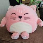 Hema roze fluffie poes knuffel kussen., Ophalen of Verzenden, Zo goed als nieuw, Poes