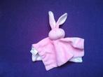 BAMBINO Knuffeldoekje KONIJN ROZE MET STIPPELTJES, Kinderen en Baby's, Speelgoed | Knuffels en Pluche, Ophalen of Verzenden, Zo goed als nieuw