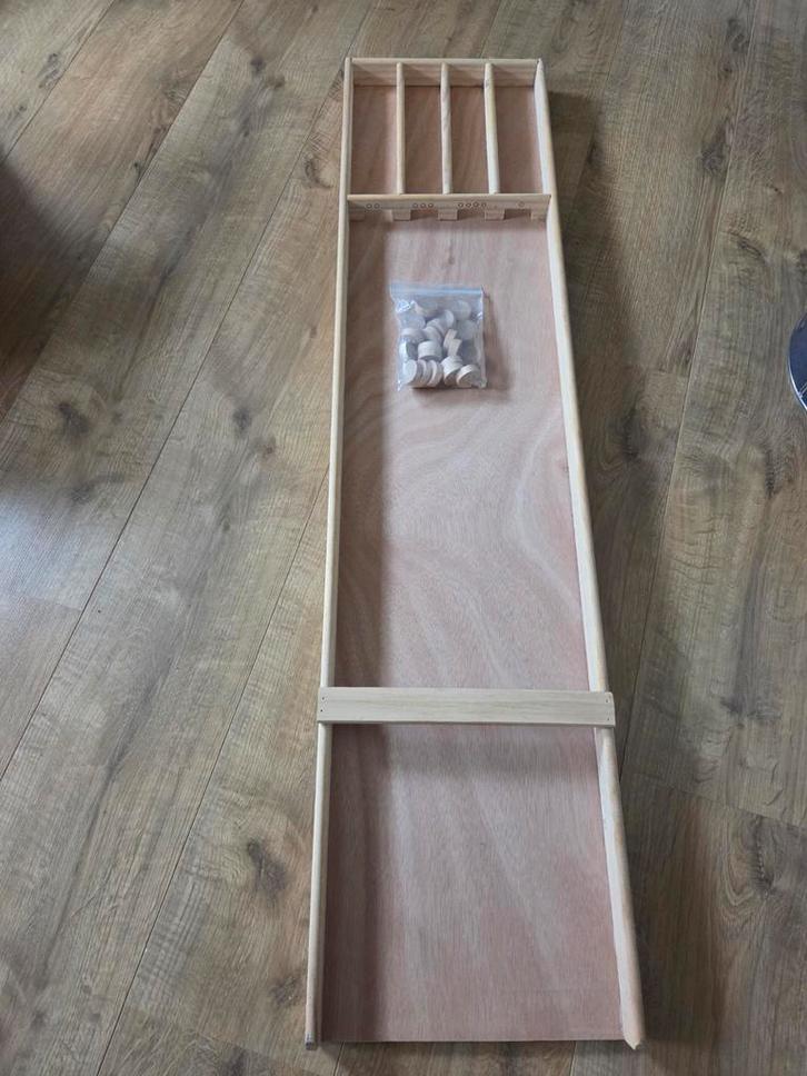 Sjoelbak - Houten Bordspel, Hobby en Vrije tijd, Gezelschapsspellen | Bordspellen, Zo goed als nieuw, Ophalen of Verzenden