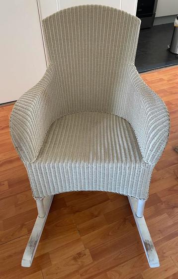Lloyd Loom off White schommelstoel. 100% gaaf beschikbaar voor biedingen
