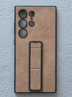 S24 Ultra leather met stand hoesje, Ophalen of Verzenden, Nieuw, Overige modellen, Hoesje of Tasje