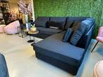 Luxe Velvet Hoekbank Monza Zwart 320x230cm NIEUW - Uniek, Huis en Inrichting, Nieuw, 300 cm of meer, 150 cm of meer, Stof