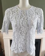 YAS lieflijk blauwe kanten top S 36 topje | Gratis Verzenden, Zo goed als nieuw, Korte mouw, Maat 36 (S), YAS