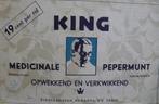 Sneek Snits KING pepermunt Tonnema NV vintange doos, Antiek en Kunst, KING SNEEK, Verzenden