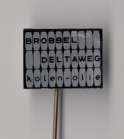Vlaardingen Brobbel Deltaweg Kolen Olie speldje, Verzamelen, Speldjes, Pins en Buttons, Gebruikt, Speldje of Pin, Overige onderwerpen