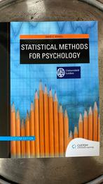 Statistical methods for psychology. Custom edition, Ophalen of Verzenden, Beta, Zo goed als nieuw, WO