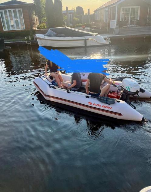 Rubber boot met buitenboord motor - Yahama 6k 4 takt, Watersport en Boten, Rubberboten, Zo goed als nieuw, Yamaha, Airdeck, Minder dan 70 pk