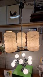 Vintage hanglamp 'bubble' glas jaren 60, Gebruikt, ,, Ophalen of Verzenden, Glas
