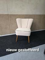 Vintage Cocktail stoel  Nieuw Teddy gestoffeerd, Hout, Minder dan 75 cm, Zo goed als nieuw, 50 tot 75 cm