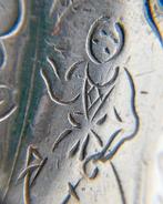 Zilveren mesheft, stalen lemmet, Willem Ernens, Hoorn. 1790, Antiek en Kunst, Verzenden, Zilver
