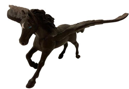 Zwarte pegasus, dierfiguur Papo, Verzamelen, Dierenverzamelingen, Gebruikt, Beeldje of Figuurtje, Paard, Ophalen of Verzenden