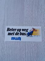 sticker Beter op weg met de bus nwh, Ophalen of Verzenden, Zo goed als nieuw, Bedrijf of Vereniging