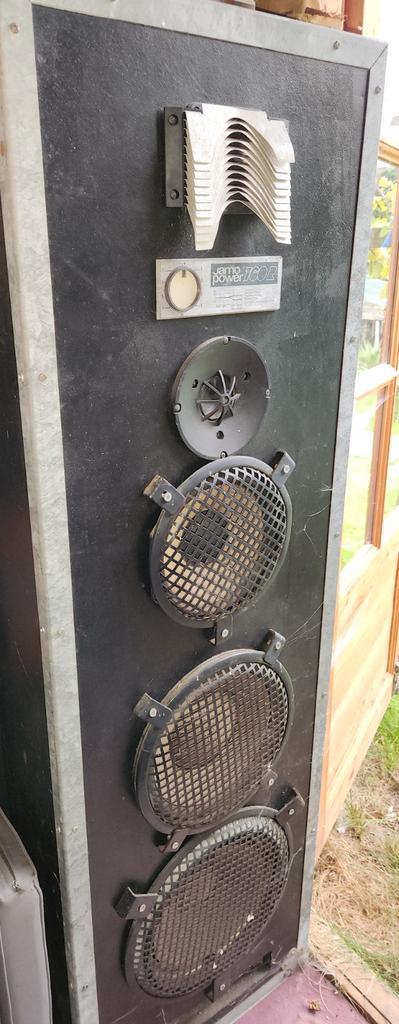 Jamo Power 70R Speaker - Vintage!, Audio, Tv en Foto, Luidsprekers, Gebruikt, Front, Rear of Stereo speakers, 120 watt of meer