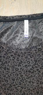 Miss Etam Dames Panter t shirt maat xl zwart brons, Zwart, Maat 46/48 (XL) of groter, Ophalen of Verzenden, Zo goed als nieuw