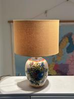 Vintage Bloemmotief Tafellamp, Ophalen of Verzenden