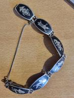 Siam armband en broche, Gebruikt, Ophalen of Verzenden, Met edelsteen, Zilver