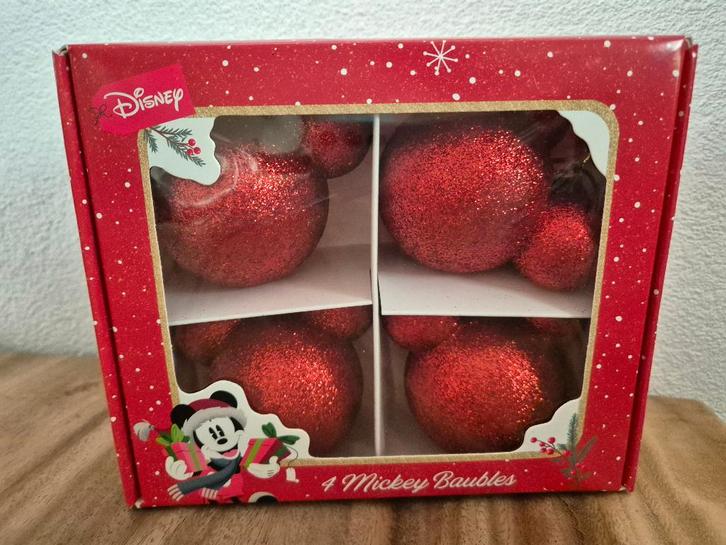 Kerst: Disney Mickey Mouse kerstballen, Diversen, Kerst, Nieuw, Ophalen of Verzenden