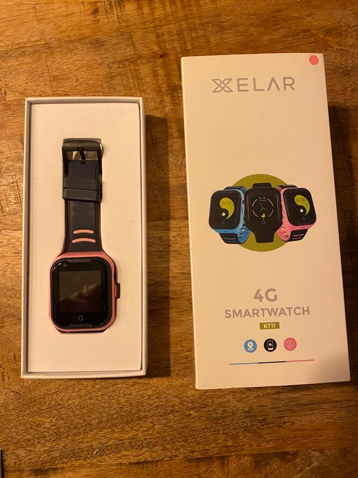 Exelar Smartwatch Kids, Sieraden, Tassen en Uiterlijk, Smartwatches, Zo goed als nieuw, Android, Zwart, Stappen, Ophalen