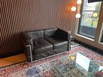 Leren Bank | Cassina LC2 stijl | 2 zitter, Ophalen, Zo goed als nieuw, Leer