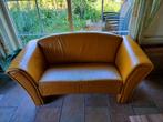 Bank en stoelen, Huis en Inrichting, Banken | Bankstellen, Ophalen, Gebruikt, Tweepersoons, Leer