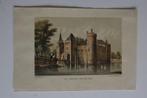 MUIDEN MUIDERSLOT 1883 W.J Hofdijk Mooie kwaliteit LITHO GR5, Antiek en Kunst, Kunst | Litho's en Zeefdrukken, Verzenden