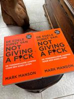 Mark Manson - De edele kunst van not giving a fuck, Ophalen of Verzenden, Zo goed als nieuw, Mark Manson