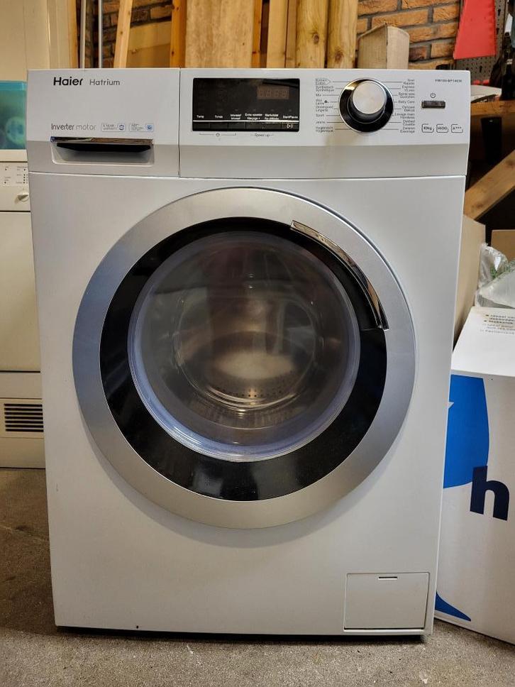 Haier HW100-BP14636 – 10kg, A+++, stil en krachtig, Witgoed en Apparatuur, Wasmachines, Zo goed als nieuw, Voorlader, 10 kg of meer