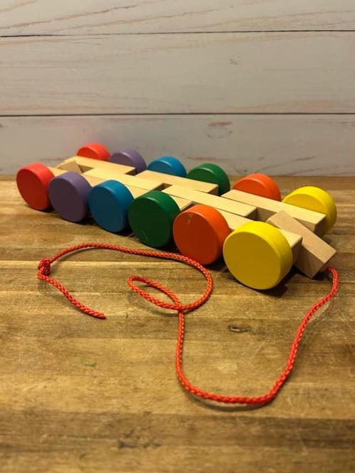 Rolling Rover, houten trekspeelgoed €4,25, Kinderen en Baby's, Speelgoed | Houten speelgoed, Gebruikt, Duw- of Trekspeelgoed, Ophalen of Verzenden