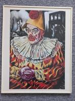 Poster Clown voor de ruïnes in Rotterdam 1940-1941, Ophalen of Verzenden, 1940 tot 1960, Gebruikt, Overige onderwerpen