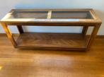 Sidetable notenhout vintage design floating, Huis en Inrichting, Tafels | Sidetables, Ophalen, Vintage design klassiek tijdloos