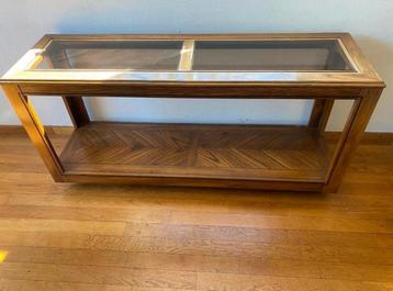 Sidetable notenhout vintage design floating beschikbaar voor biedingen