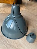 Donkergrijze metalen lampenkap, Huis en Inrichting, Lampen | Lampenkappen, Ophalen, Gebruikt, 25 tot 50 cm, Rond