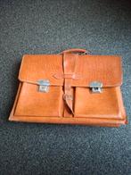 Retro Schooltas/Boekentas - Vintage Look, Sieraden, Tassen en Uiterlijk, Tassen | Schooltassen, Bruin, Aktetas of Boekentas, 40 tot 50 cm