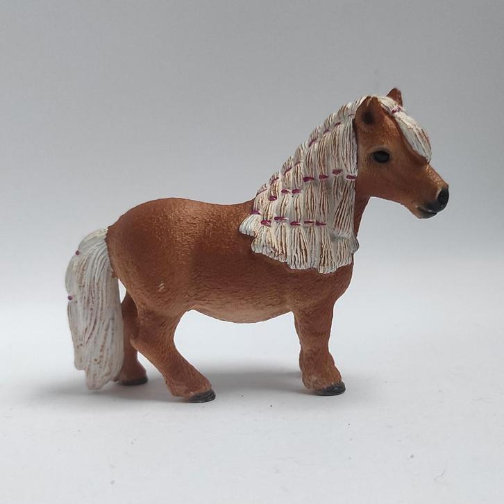 Schleich Mini Shetlander Merrie, Verzamelen, Dierenverzamelingen, Gebruikt, Beeldje of Figuurtje, Paard, Verzenden