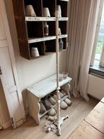 Oude brocante ijzeren lamp ~ vloerlamp met driepoot, Huis en Inrichting, Ophalen, Gebruikt, 100 tot 150 cm