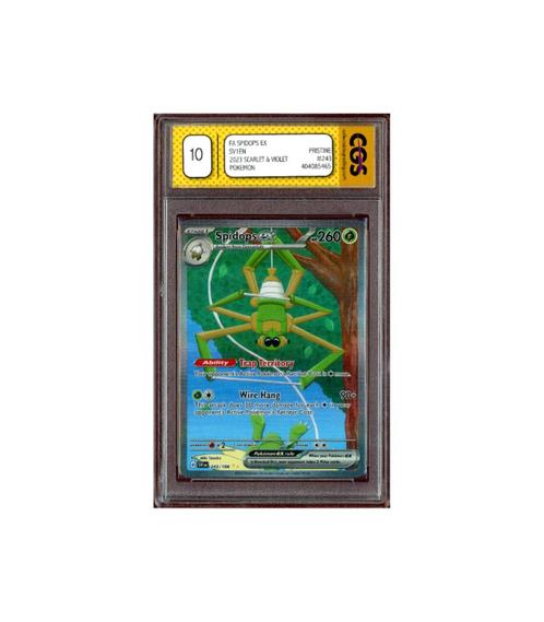 Pokemon Spidops ex Scarlet & Violet Base Full Art 243 CGS 10, Hobby en Vrije tijd, Verzamelkaartspellen | Pokémon, Zo goed als nieuw
