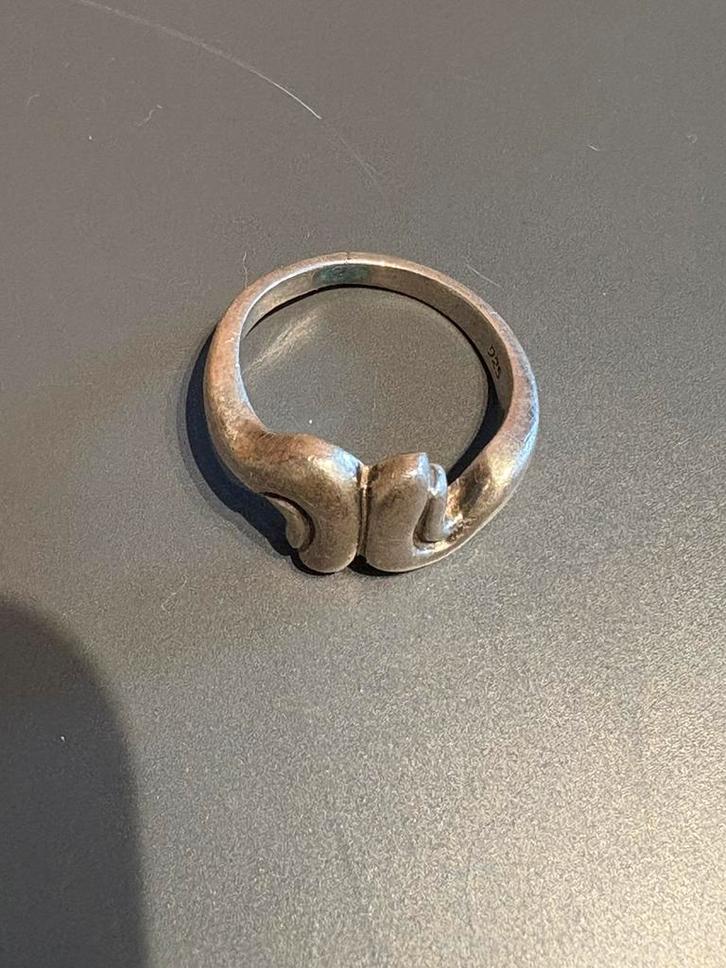 Vintage zilveren ring 925 – 5,53 gram – handgemaakt design, Sieraden, Tassen en Uiterlijk, Ringen, Zo goed als nieuw, Dame, 17 tot 18