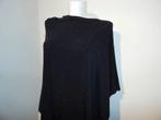 Joseph Ribkoff nieuw poncho stretch zwarte steentjes S/M, Maat 38/40 (M), Verzenden, Zwart, Joseph Ribkoff