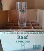12 x Heineken Raaf Fluitjes / Biconischeglazen 0,22 L nieuw, Ophalen of Verzenden, Zo goed als nieuw, Glas of Glazen, Heineken