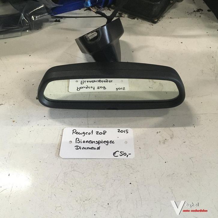 Peugeot 208 1.2 3 cil 5bak 5drs 2015 Binnenspiegel Dimmend, Auto-onderdelen, Spiegels, Gebruikt, Ophalen of Verzenden
