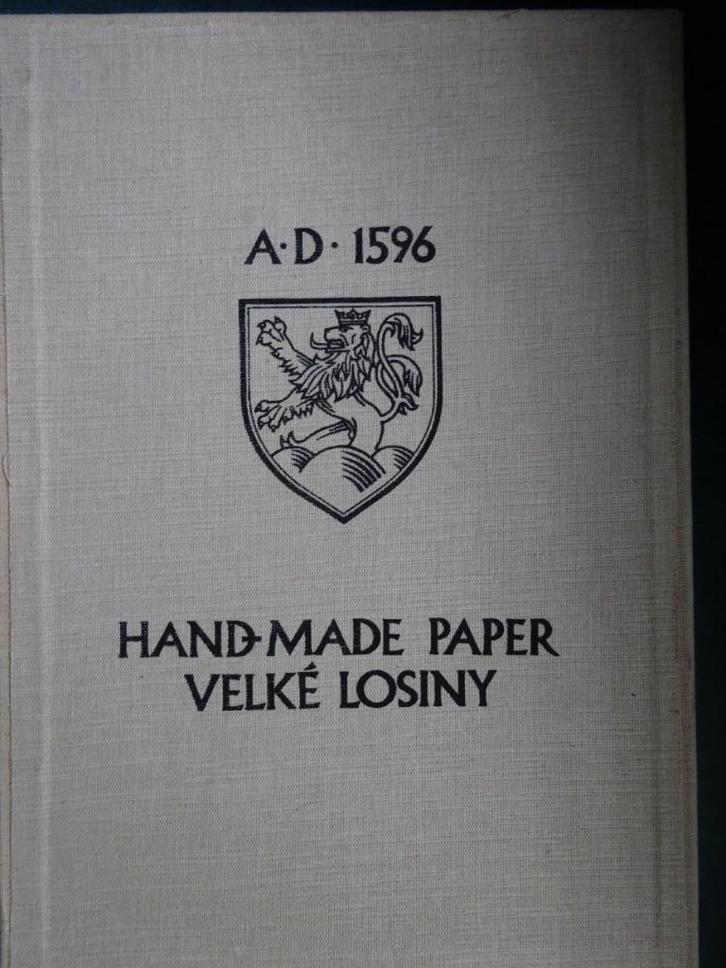 Velke Losiny Tsjechie: Handgeschept schrijfpapier + envelop, Diversen, Schrijfwaren, Gebruikt, Ophalen of Verzenden