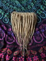 Setje donkerblonde human hair clip dreads extensions nu 210€, Ophalen of Verzenden, Nieuw, Pruik of Haarverlenging