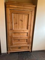Antieke Grenen Hangkast/Legkast, Huis en Inrichting, Kasten | Kledingkasten, Ophalen, Gebruikt, 50 tot 100 cm, Met lade(s)