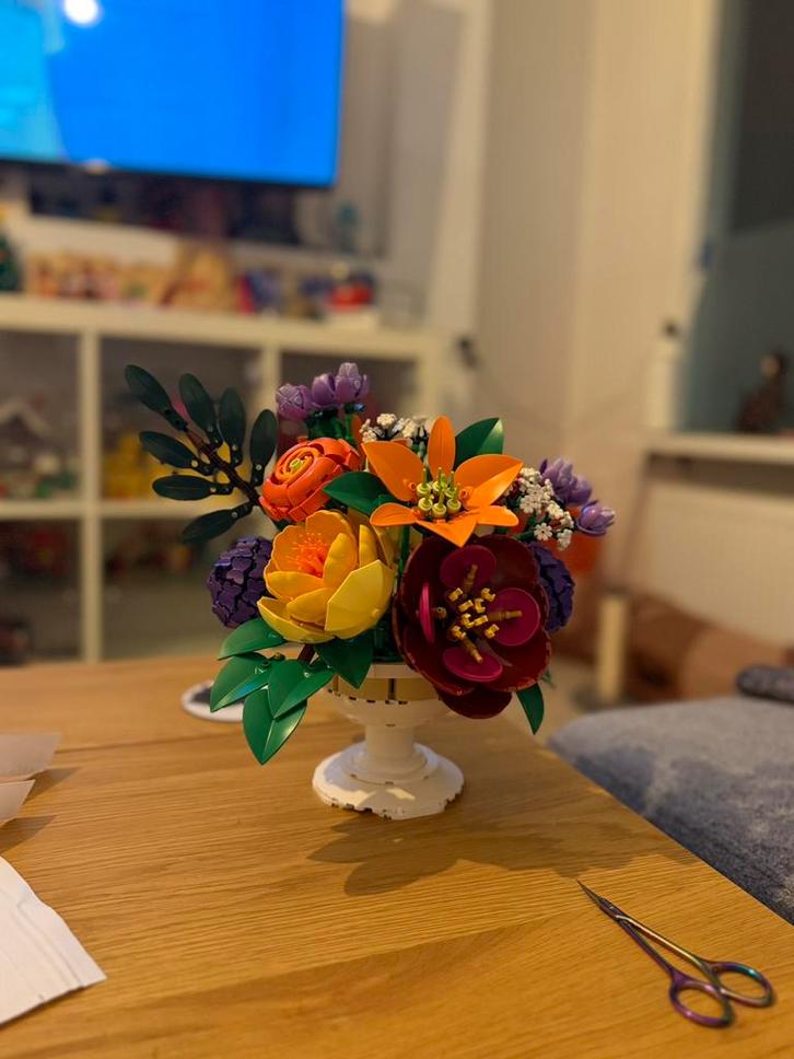 Lego 10345 Bloemstuk, Kinderen en Baby's, Speelgoed | Duplo en Lego, Zo goed als nieuw, Lego, Complete set, Ophalen of Verzenden